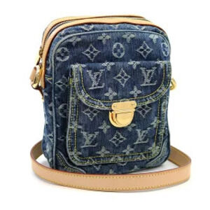 Louis Vuitton Camera Bag Monogram Denim Blue Messenger Shoulder Crossbody